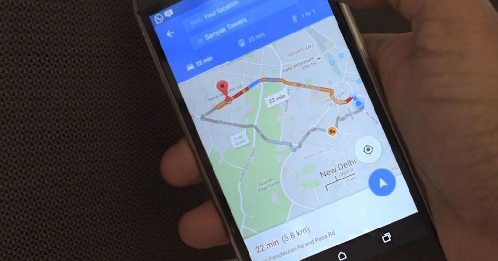 Google Maps to Public Transit